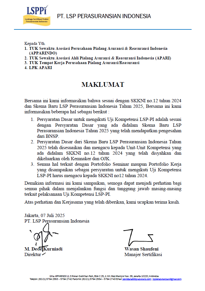 Announcement